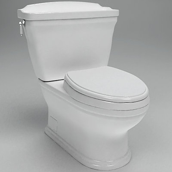 toto carrollton toilet cst774s 3d model - TOTO Carrollton Toilet CST774S... by ts303